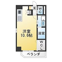SKTホームズ ワンルームの間取図画像