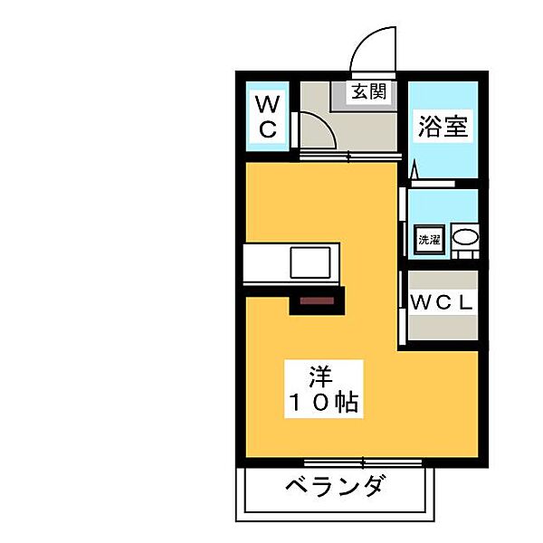 ジュネスドミール ｜愛知県知立市中山町東狭間(賃貸アパート1R・1階・28.00㎡)の写真 その2