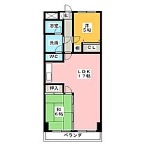 ジュネス保田  ｜ 愛知県知立市東長篠１丁目（賃貸マンション2LDK・4階・59.40㎡） その2