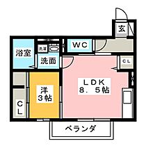 ボンテール池端  ｜ 愛知県知立市池端３丁目（賃貸アパート1DK・2階・32.68㎡） その2