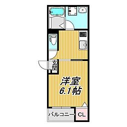 ＬＥＣＯＣＯＮ知立 3階1Kの間取り