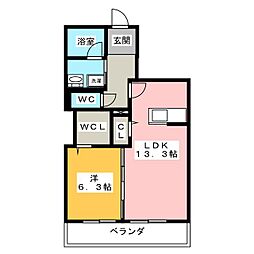 間取図画像 1LDK