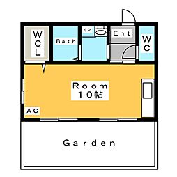 GREENHILL ワンルームの間取図画像