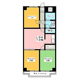 ジュネス保田 3LDKの間取図画像