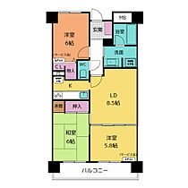 レインボー第五半田 303 ｜ 愛知県半田市瑞穂町２丁目3番地7号（賃貸マンション2LDK・3階・65.47㎡） その2