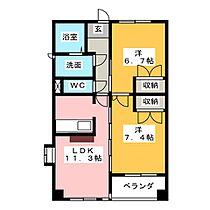 グラティテュード  ｜ 愛知県東海市名和町１丁目（賃貸マンション2LDK・4階・55.96㎡） その2