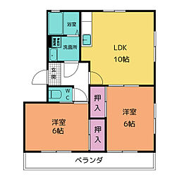 間取図画像 2LDK