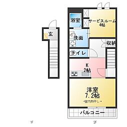 アムール 1SKの間取図画像