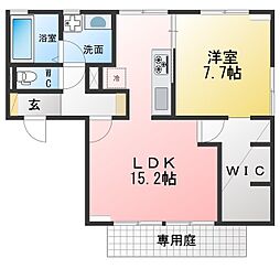 ハートピア 1LDKの間取図画像