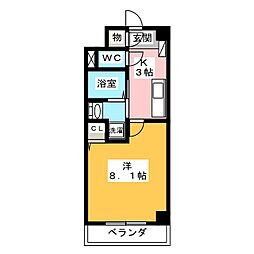 サニープレイス太田川 1Kの間取図画像