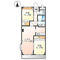 ひかりハウス  ｜ 愛知県常滑市飛香台７丁目（賃貸マンション2LDK・2階・58.32㎡） その2