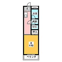 新舞子ジョイハイツ  ｜ 愛知県知多市新舞子字竹ノ花（賃貸アパート1DK・2階・28.35㎡） その2