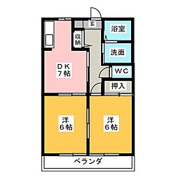 間取図画像 2DK