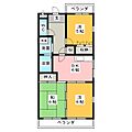 白沢田園マンション3階4.9万円