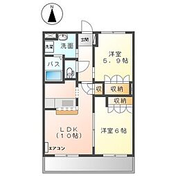 間取図画像 2LDK