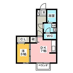 間取図画像 1DK