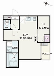 Jack hommachi IV 1LDKの間取図画像