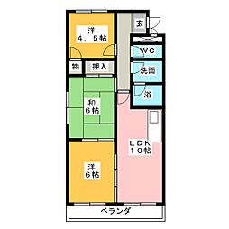 エクセル舞子 3LDKの間取図画像