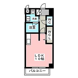 Crescent ワンルームの間取図画像