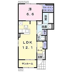チェーロ 1LDKの間取図画像