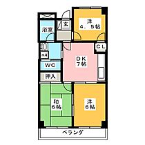 リンピアリリー  ｜ 愛知県岩倉市東町掛目（賃貸マンション3DK・1階・49.23㎡） その2