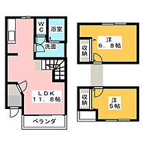 トロットワール  ｜ 愛知県岩倉市八剱町郷（賃貸アパート2LDK・1階・56.51㎡） その2