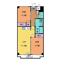 エスポワールミツヤ  ｜ 愛知県豊明市前後町三ツ谷（賃貸マンション2LDK・4階・57.24㎡） その2