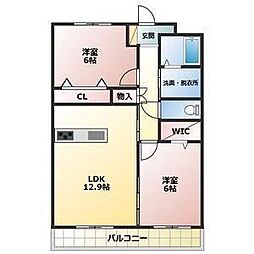 Ｆｏｒｓｉａ 3階2SLDKの間取り