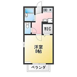 ローズカレッジ 1SKの間取図画像