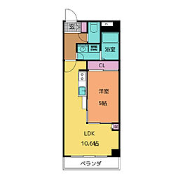 レイアN 1LDKの間取図画像