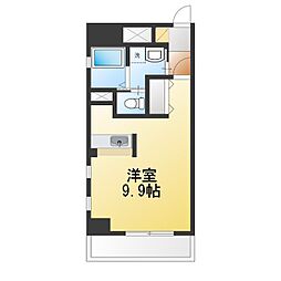 Admirez前後 ワンルームの間取図画像