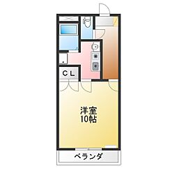 ラピス 1Kの間取図画像