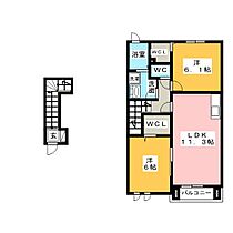 さつき1112  ｜ 愛知県尾張旭市井田町３丁目（賃貸アパート2LDK・2階・57.58㎡） その2