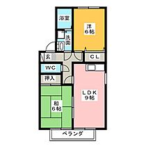 フローリッシュＢ棟  ｜ 愛知県瀬戸市小坂町（賃貸アパート2LDK・2階・50.38㎡） その2