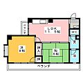 花自紅三郷マンション4階6.2万円