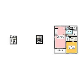 はくほう・桜 1LDKの間取図画像