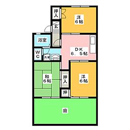 リベラル 3DKの間取図画像