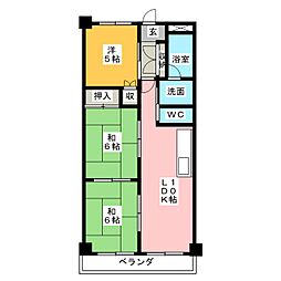 瀬戸・第3近藤ビル 3LDKの間取図画像