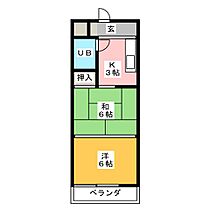 第一ビューハイツ兄山  ｜ 愛知県日進市三本木町細廻間（賃貸マンション2K・6階・31.00㎡） その2