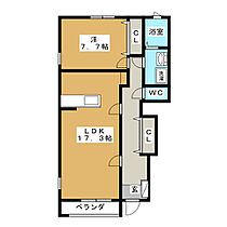 ザ・ロイヤルオーク  ｜ 愛知県日進市岩崎台２丁目（賃貸アパート1LDK・1階・61.63㎡） その2