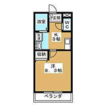 シンシャルム  ｜ 愛知県みよし市黒笹２丁目（賃貸マンション1K・2階・25.92㎡） その2