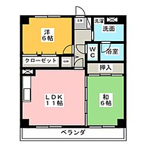 ことぶきマンション  ｜ 愛知県愛西市北一色町東田面（賃貸マンション2LDK・4階・56.00㎡） その2