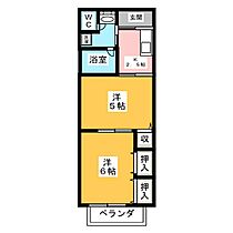 グリューネ　ベルグ  ｜ 愛知県海部郡蟹江町本町８丁目（賃貸マンション2K・2階・39.70㎡） その2