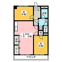 スカイマンションカニエ  ｜ 愛知県海部郡蟹江町本町７丁目（賃貸マンション2LDK・2階・57.64㎡） その2