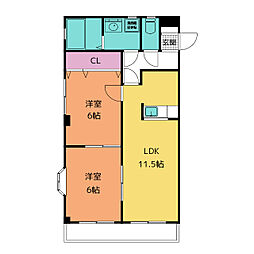 間取図画像 2LDK