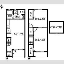 Ｂｉｎｏ　Ｌｅｎｅ　I（ビーノレーネワン） 1階2LDKの間取り