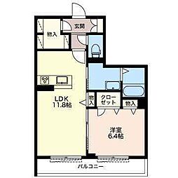 間取図画像 1LDK