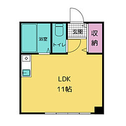 コア・ロード ワンルームの間取図画像