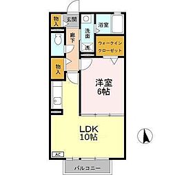 サンスクエア 1LDKの間取図画像