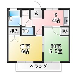 ロイヤルカニエ 2Kの間取図画像